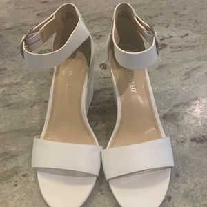White wedge sandal by The Limited